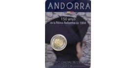 2 Euros Commémoratives Andorre 2016 - Réforme de 1866