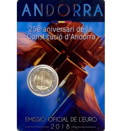 2 Euros Commemoratives Andorre 2018 - Constitution