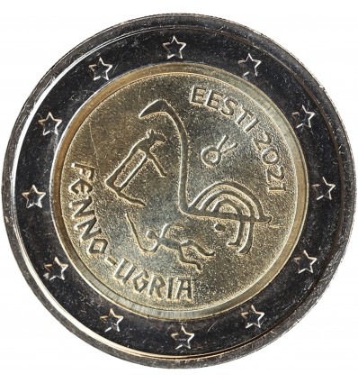 2 Euros Estonie 2021 - Peuples Finno-Ougriens