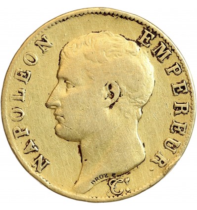 40 Francs Napoléon Ier Tête Nue Calendrier Grégorien