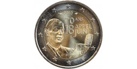 2 Euros France 2010 - Appel du 18 Juin
