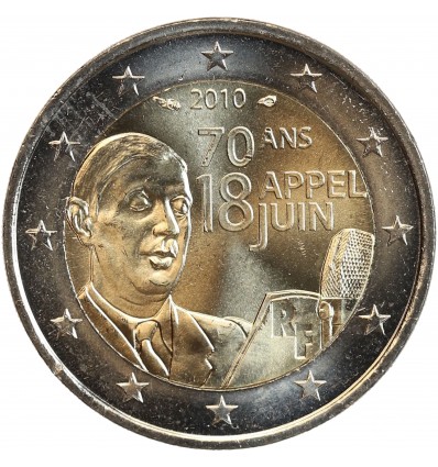 2 Euros France 2010 - Appel du 18 Juin