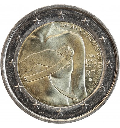 2 Euros France 2017 - Ruban Rose