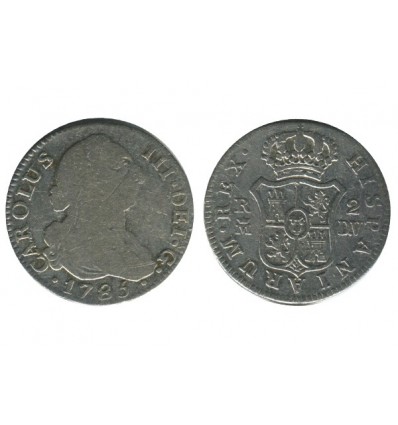 2 Reales Charles III Espagne Argent