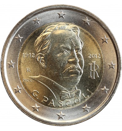 2 euros Italie 2012 commémorant le 100ème anniversaire de la mort de Giovanni Pascoli
