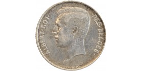 1 Franc Albert Ier Légende Française - Belgique Argent