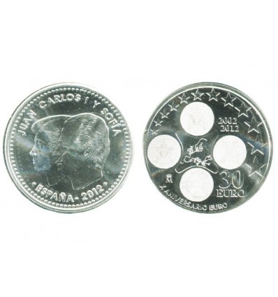 30 Euros Espagne Argent