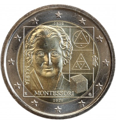 2 Euros Italie 2020 - Maria Montessori