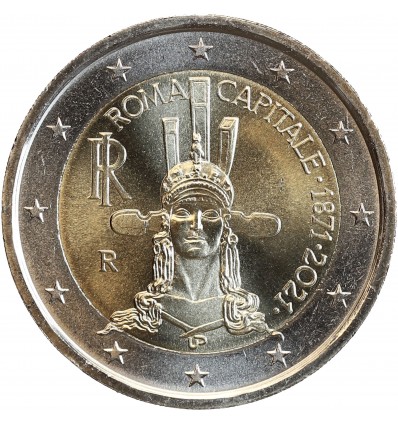 2 Euros Italie 2021 - Rome Capitale d'Italie