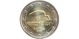 2 Euros Lettonie 2015 - La Cigogne