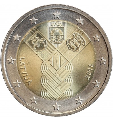 2 Euros Lettonie 2018 - Pays Baltes