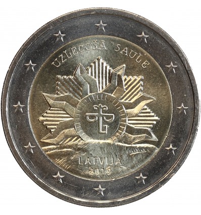 2 Euros Lettonie 2019 - Lever du Soleil