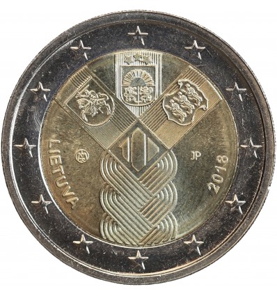 2 Euros Commemoratives Lituanie 2018 - Pays Baltes