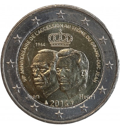 2 Euros Luxembourg 2014 - Accession au trône du Grand-Duc Jean