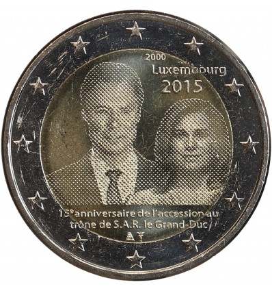 2 Euros Luxembourg 2015 - Accession au trône du Grand-Duc Henri
