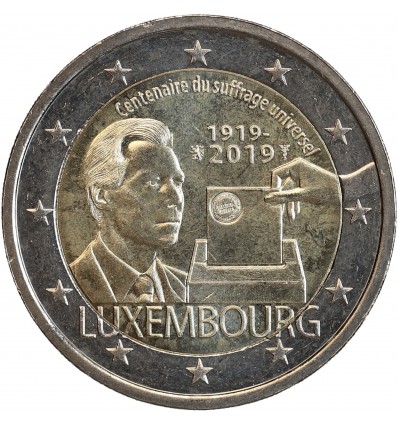 2 Euros Luxembourg 2019 - Suffrage Universel