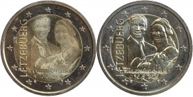 2 Euros Luxembourg 2020 - Naissance du Prince Charles - Lot de 2 pièces