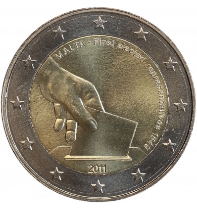 2 Euros Malte 2011 - Election des Représentants