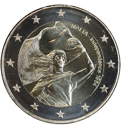 2 Euros Malte 2014 - Indépendance