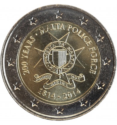 2 Euros Malte 2014 - Les Forces de Police