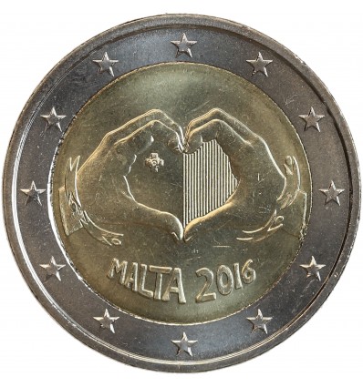 2 Euros Malte 2016 - Solidarité par l'Amour