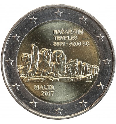 2 Euros Malte 2017 - Temples de Hagar Qim