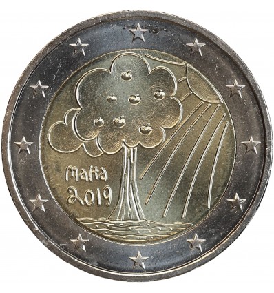 2 Euros Malte 2019 - Nature et Environnement