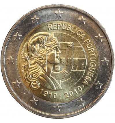 2 Euros Portugal 2010 - République Portugaise
