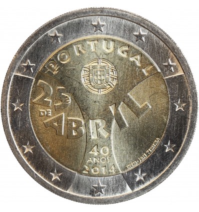 2 Euros Portugal 2014 - Révolution des Oeillets