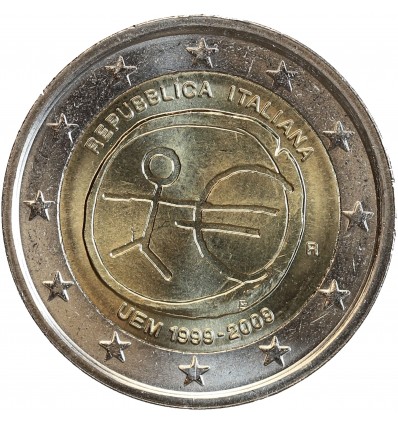 2 Euros Italie 2009 - 10 ans de l'Euro