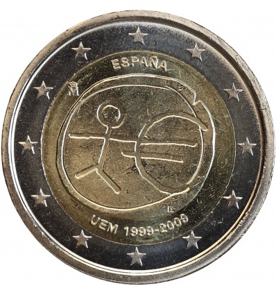 2 Euros Espagne 2009 - 10 ans de l'Euro