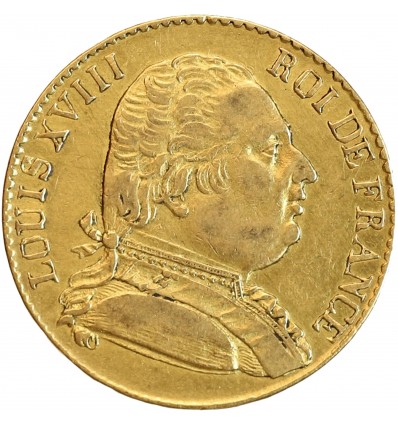 20 Francs Louis XVIII Buste Habillé