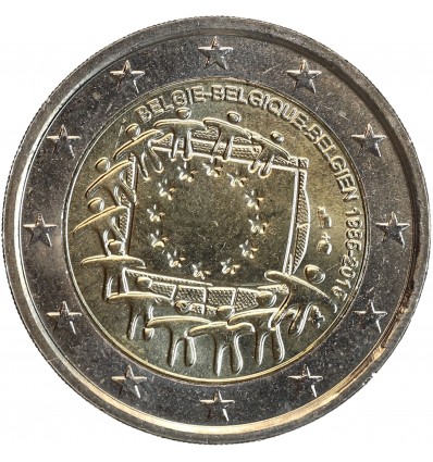 2 Euros Belgique 2015 - 30 ans du Drapeau Européen