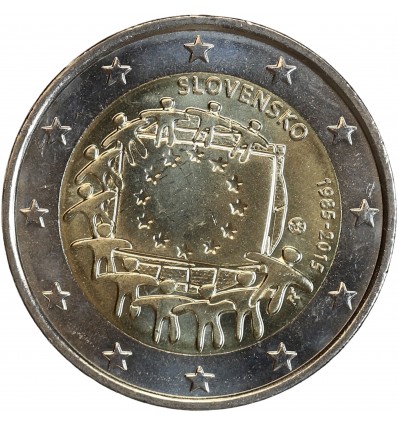 2 Euros Slovaquie 2015 - 30 ans du Drapeau Européen