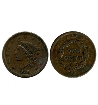 1 Cent Tête Coronet - Etats-Unis
