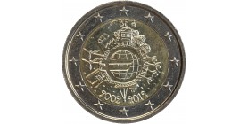 2 Euros Belgique 2012 - 10ème Anniversaire de l'Euro