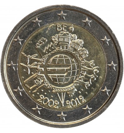 2 Euros Belgique 2012 - 10ème Anniversaire de l'Euro