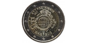 2 Euros Chypre 2012 - 10ème Anniversaire de l'Euro