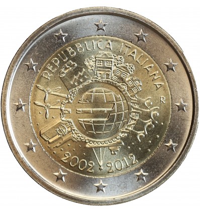 2 Euros Italie 2012 - 10ème Anniversaire de l'Euro