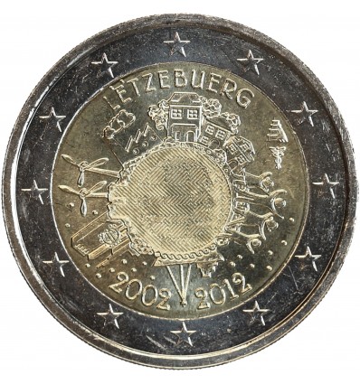 2 Euros Luxembourg 2012 - 10ème Anniversaire de l'Euro