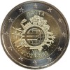 2 Euros Malte 2012 - 10ème Anniversaire de l'Euro