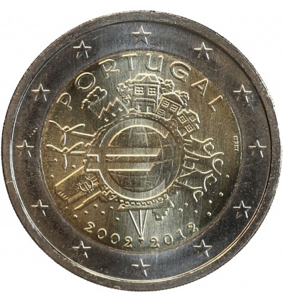 2 Euros Portugal 2012 - 10ème Anniversaire de l'Euro