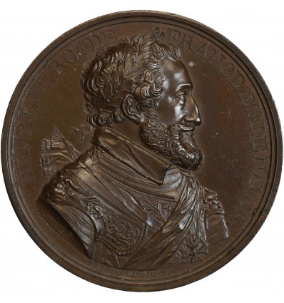 Médaille Henri IV, entrée de Louis XVIII à Paris, le 3 mai 1814