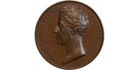 Médaille en bronze, Avènement de Charles X le 16 septembre 1824