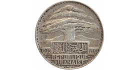 25 Piastres- Liban Argent