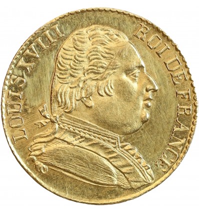 20 Francs Louis XVIII - Buste Habillé