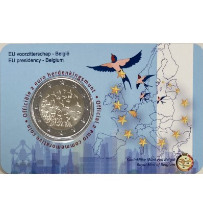 2 Euros Commémorative Belgique 2024 - Présidence de l'UE - LFl