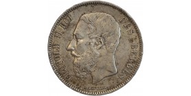 5 francs Léopold II - Belgique Argent
