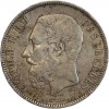 5 francs Léopold II - Belgique Argent
