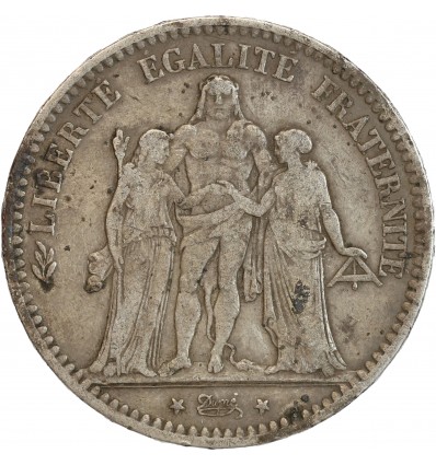 5 Francs Hercule Troisième République